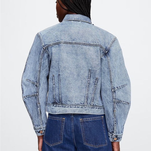 Barrel-Sleeve Icon Denim Jacket - Picture 2 of 13
